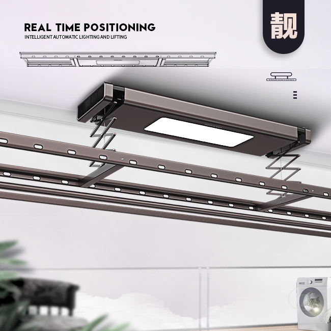 選擇電動(dòng)晾衣架的幾個(gè)理由，電動(dòng)晾衣架和手搖晾衣架的對比